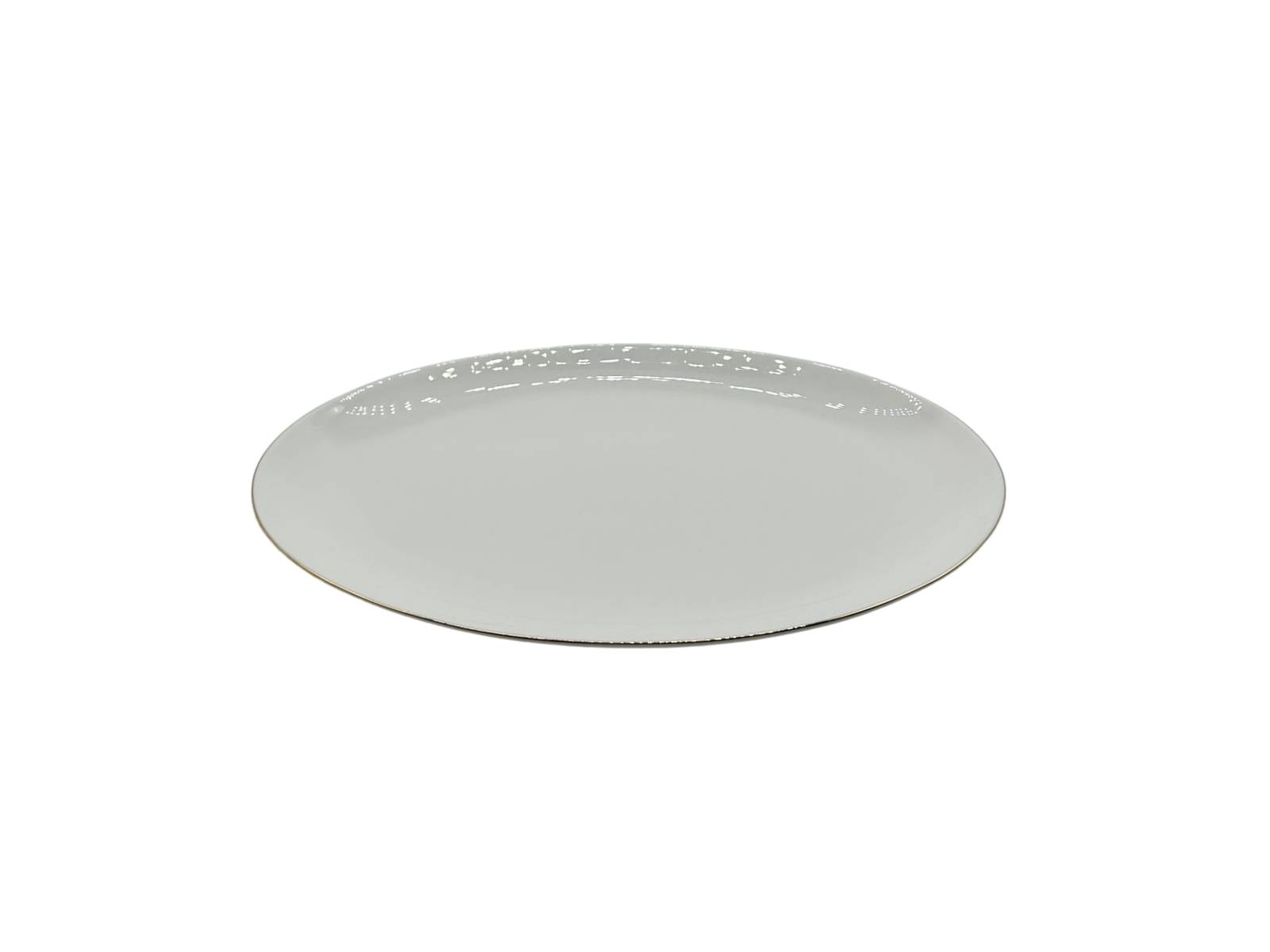 Plato Ovalado Blanco de Cerámica Warenhaus