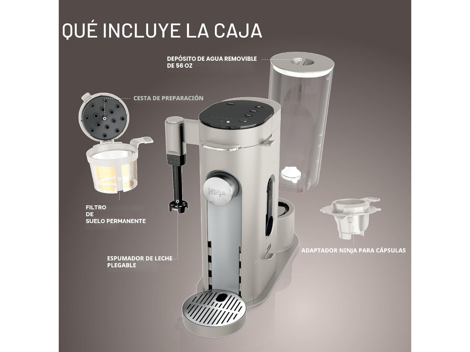 Cafetera individual 2 en 1