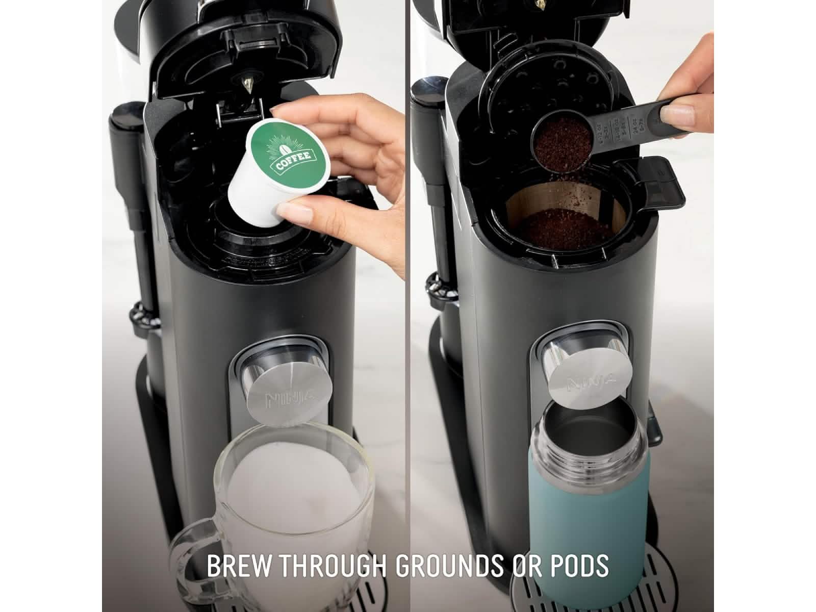 Cafetera para Capsulas de Cafe y Molidos Ninja