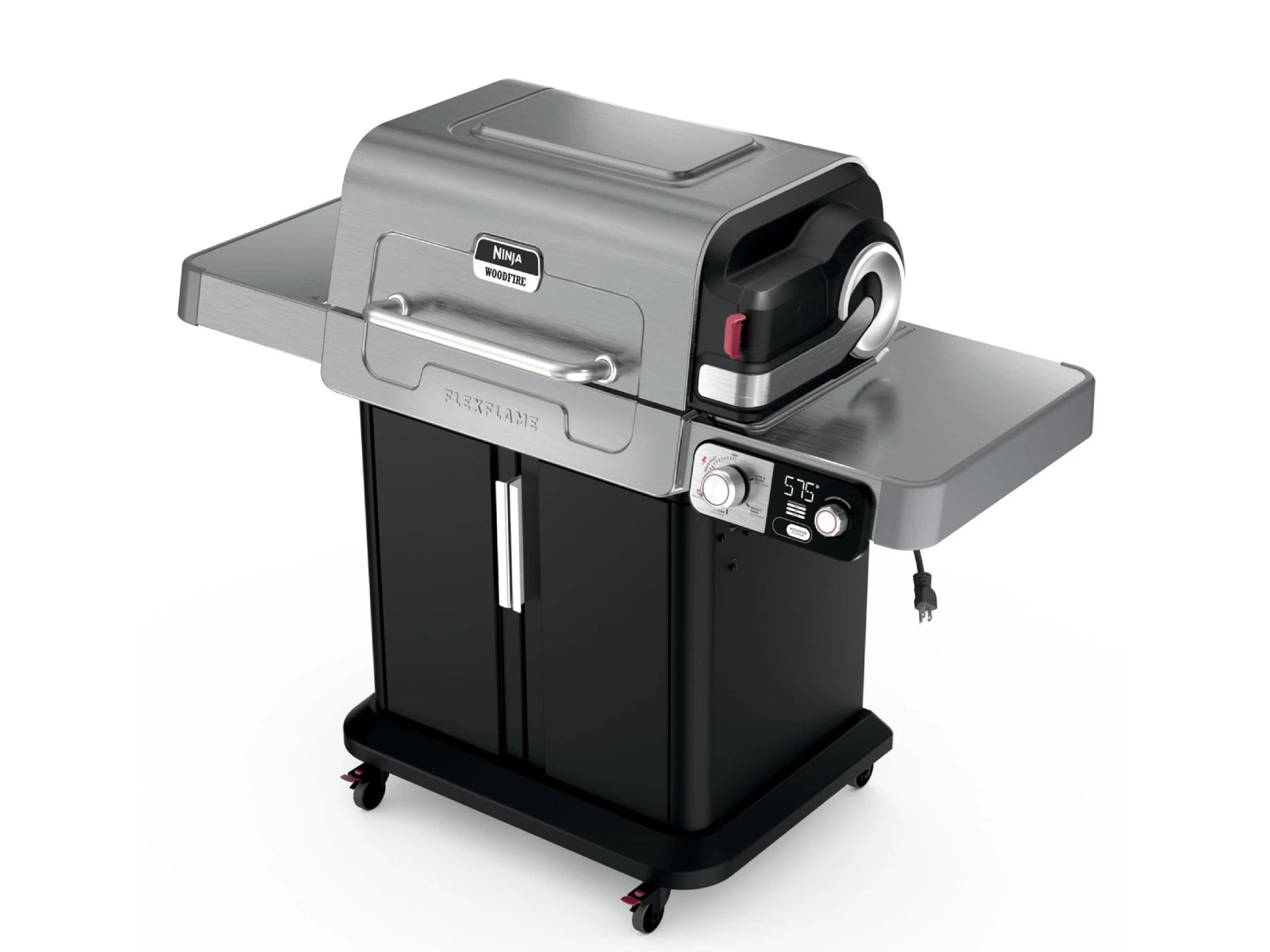 Parrilla Eléctrica Híbrida FlexFlame 5 en 1 para Exteriores Ninja #Color_Negro