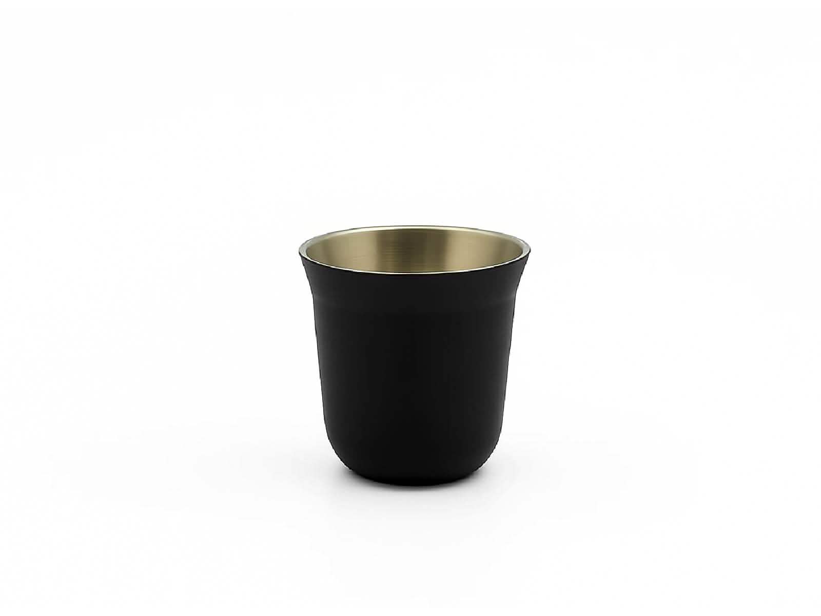 Vaso Doble Pared C/Negro Baccio