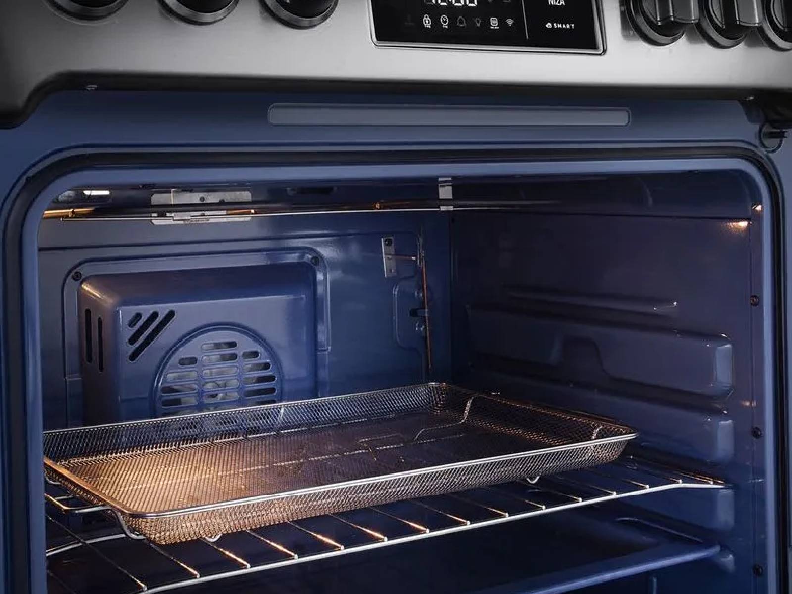 Cocina A Gas Smart Niza Zafiro 5 Quemadores Negra 30" Indurama