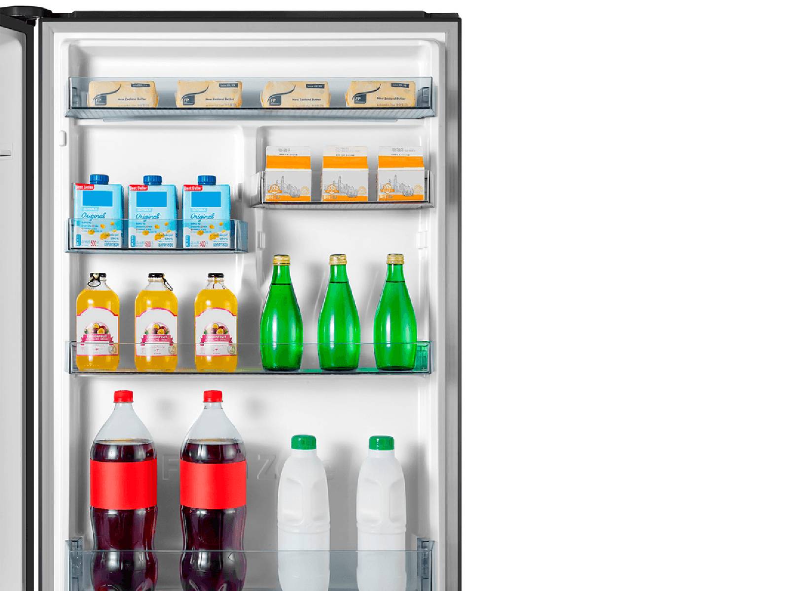 Refrigeradora Bottom Mount 404 Lts Negra Indurama