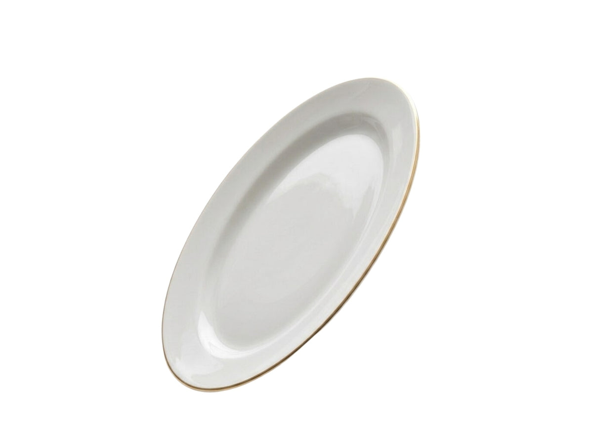 Plato Tendido Blanco de Cerámica Warenhaus