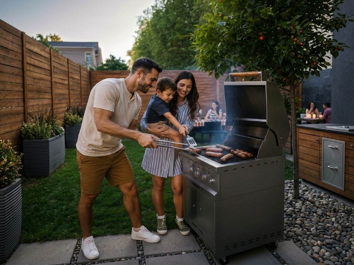 Grill Empotrable con Base 90 Fiamma