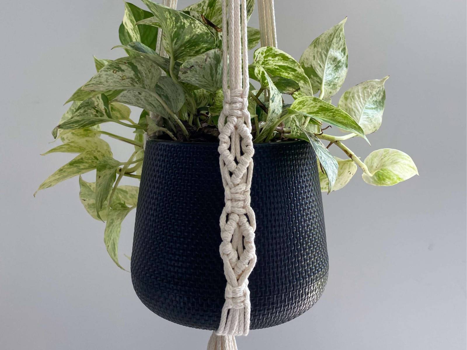 Porta Maceta Crudo Large Khipu