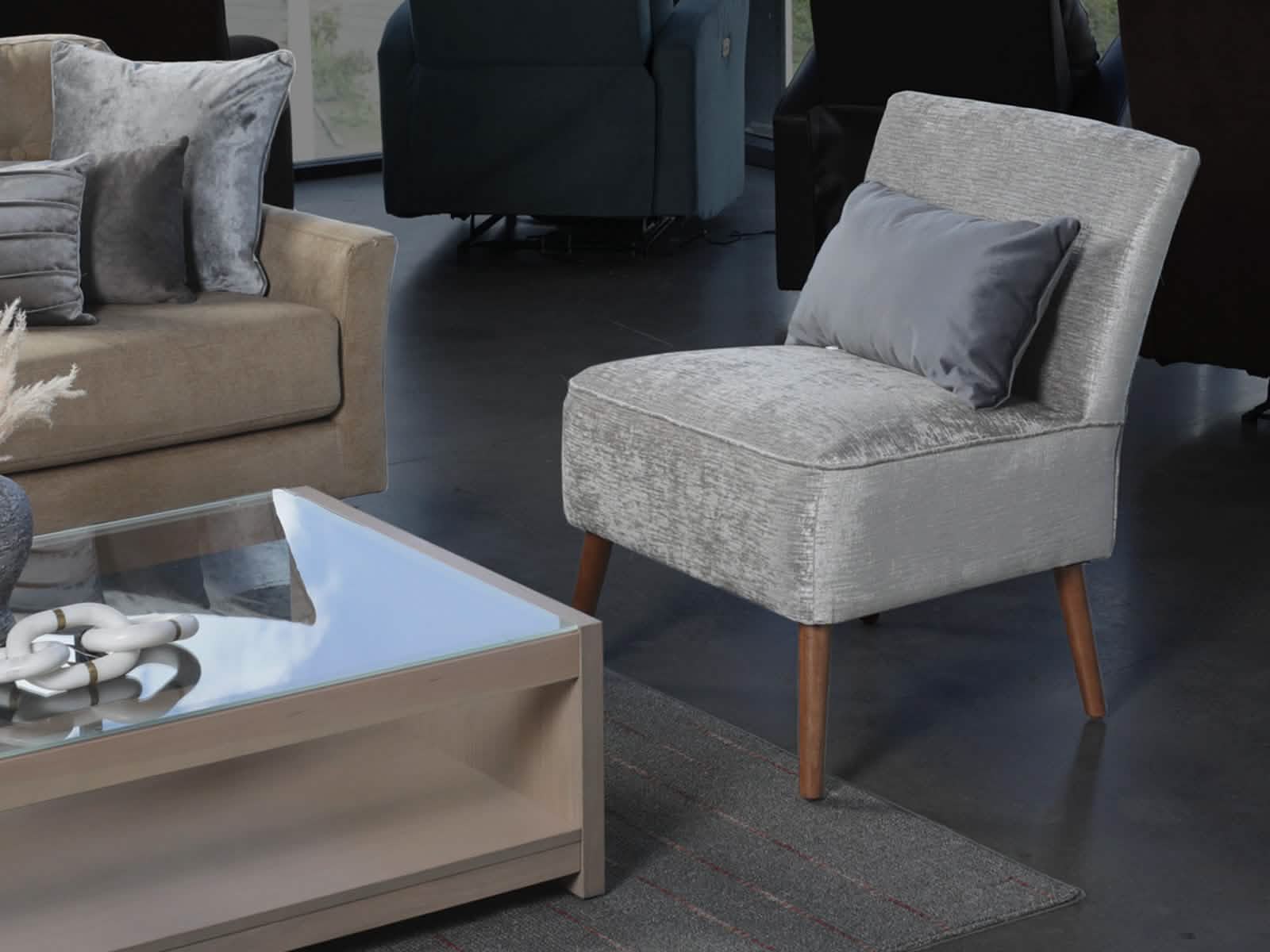 Sillon Auxiliar Anika #Color_Gray"T37919"