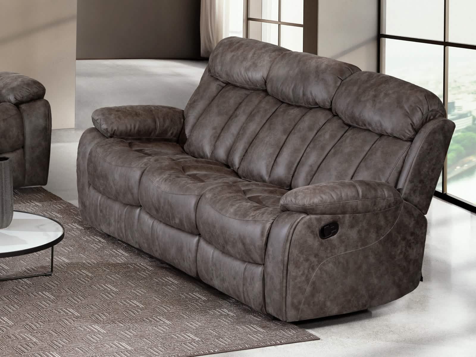 Sofa Donatella Recliner #Color_SaddleBrown"4714"