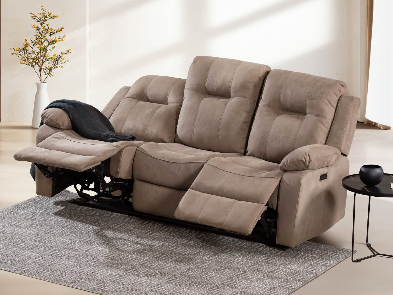Sofa Recliner Kodiac Power #Color_Tan"6917"