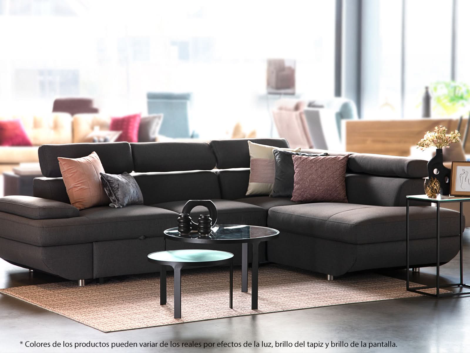 Sala Sofa Cama Versalles #Color_SlateGray"T336900"