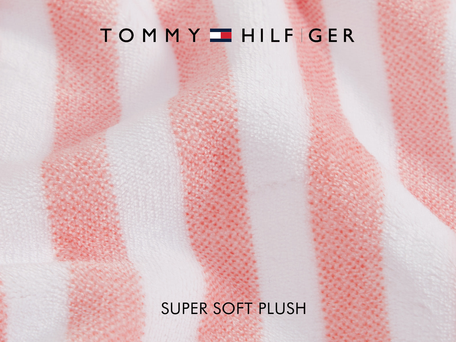Manta Tommy Hilfiger #Color_Lineas Corales Blancas