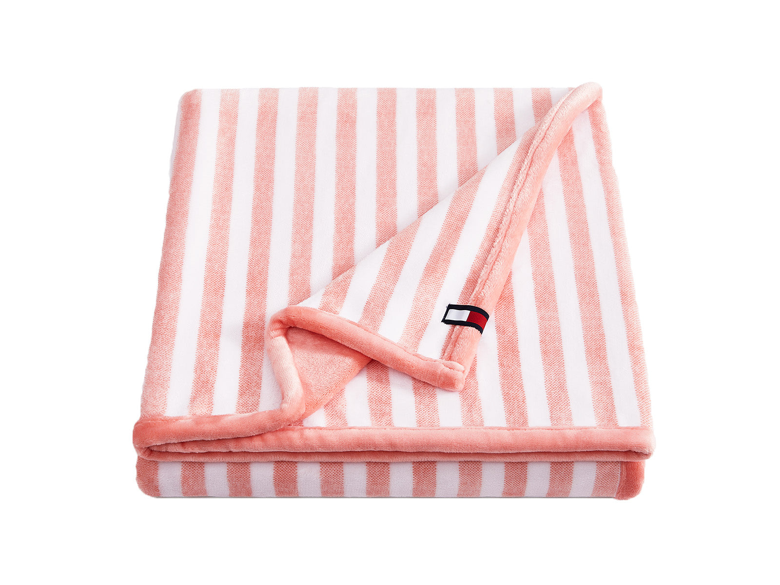 Manta Tommy Hilfiger #Color_Lineas Corales Blancas