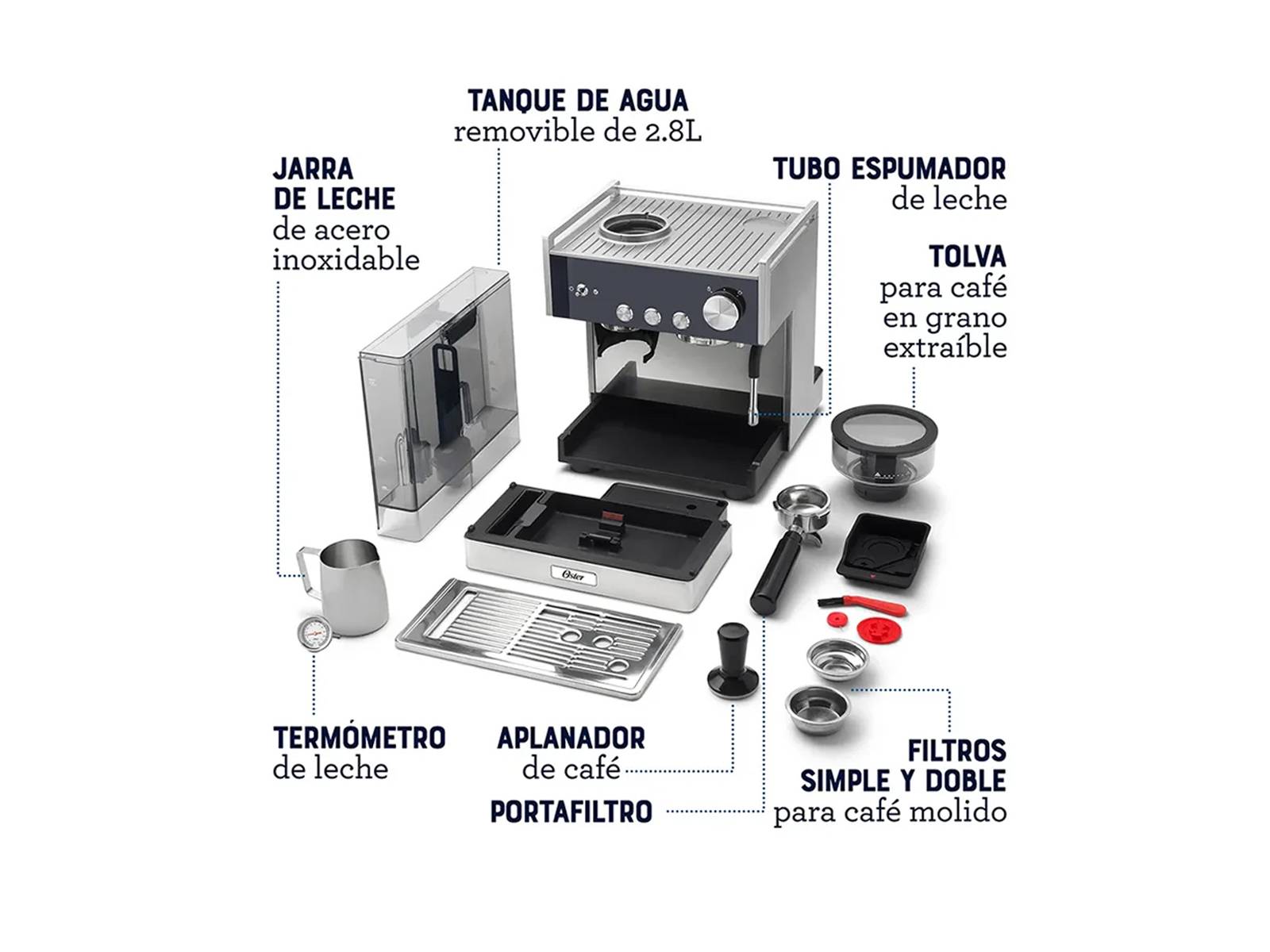 Cafetera para Espresso Perfect Brew Oster