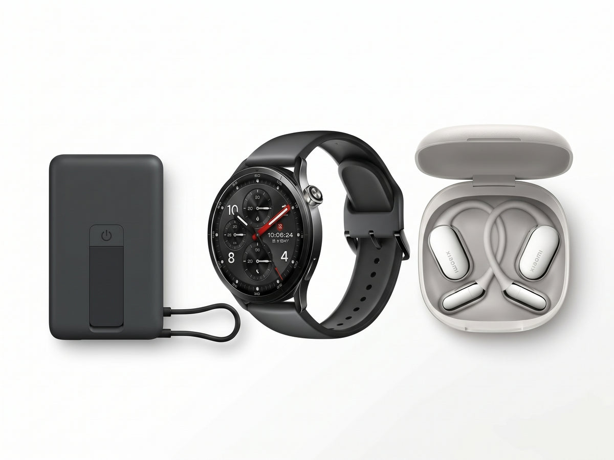 Powerbank + Audifonos + Smartwatch Xiaomi #Color_Gray #Color_Black