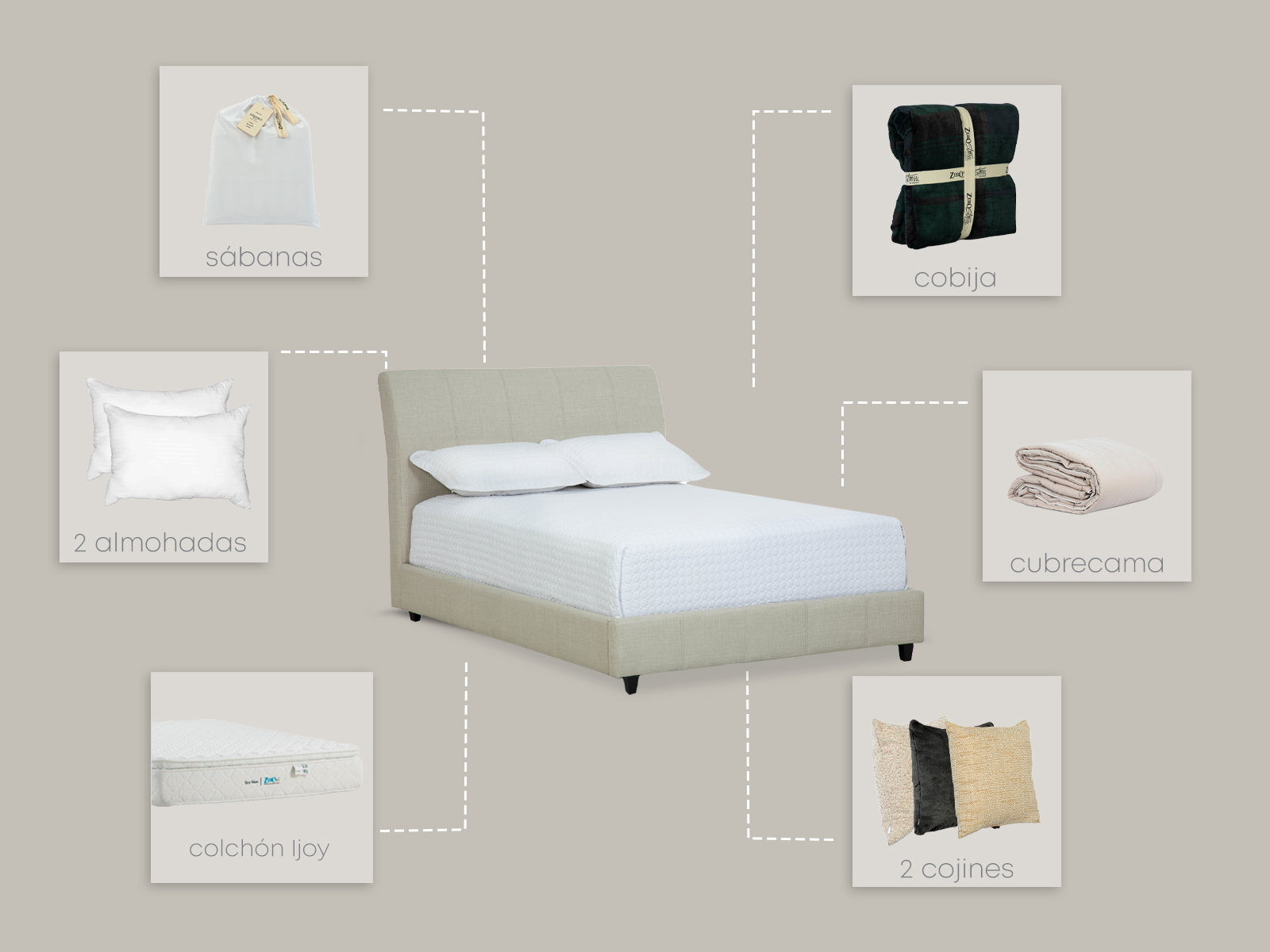 Set Cama Messina Angora Ijoy Full