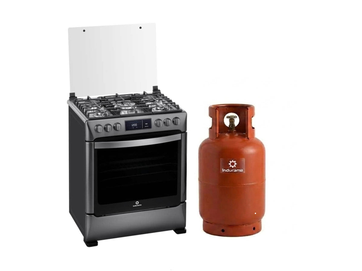 Cocina a Gas Smart Niza Negra 30" Indurama