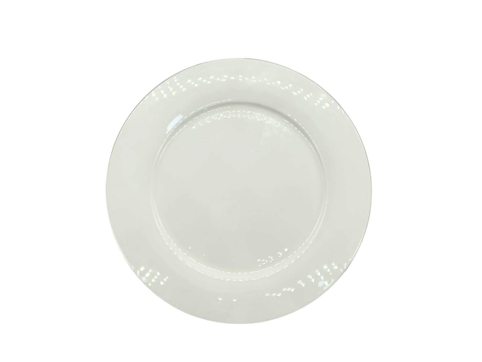 Plato Tendido Blanco de Cerámica Warenhaus