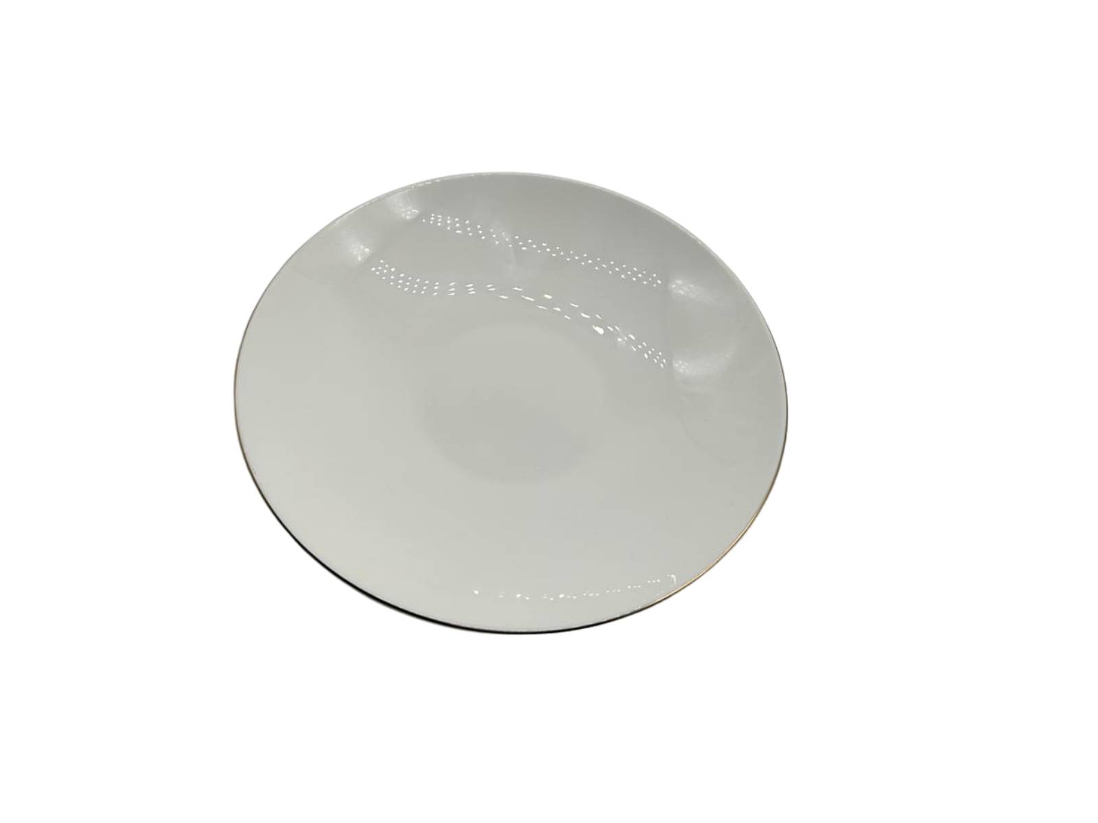 Plato Sopero Blanco de Cerámica Warenhaus