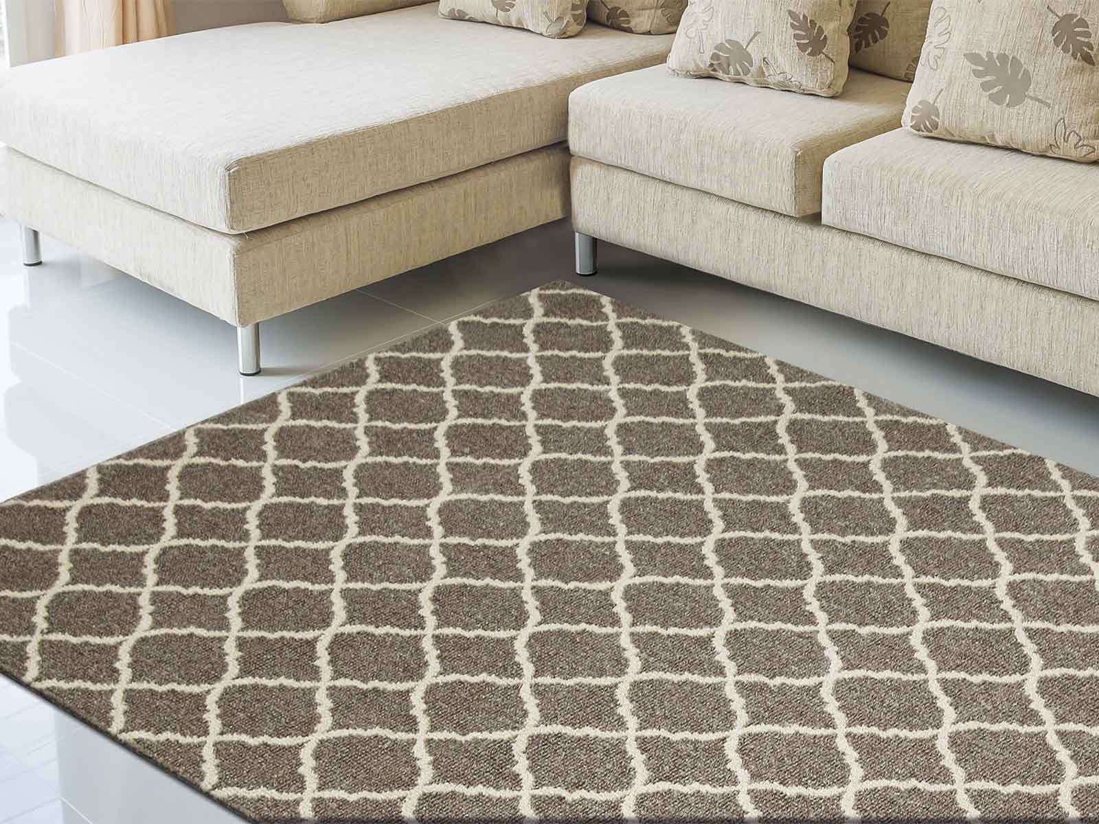 Alfombra Cardiff Rombos #color_Sienna