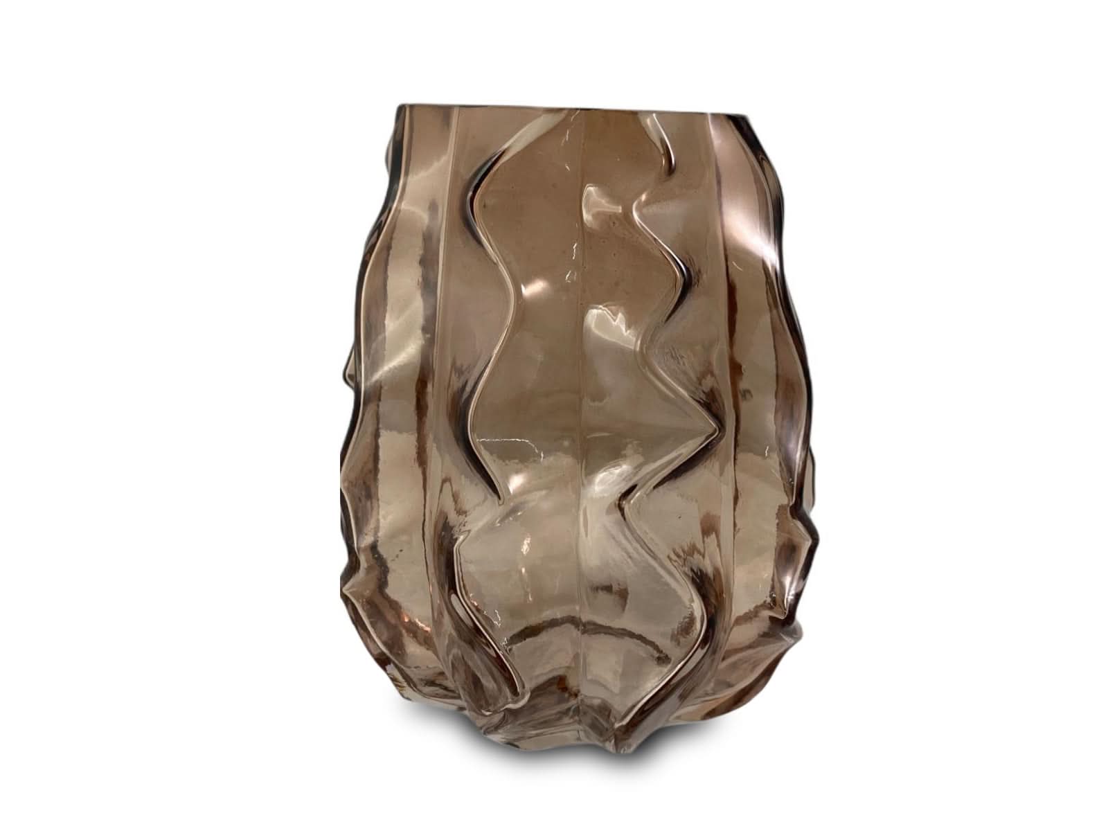 Florero Vidrio Arena 15X15X18.5CM