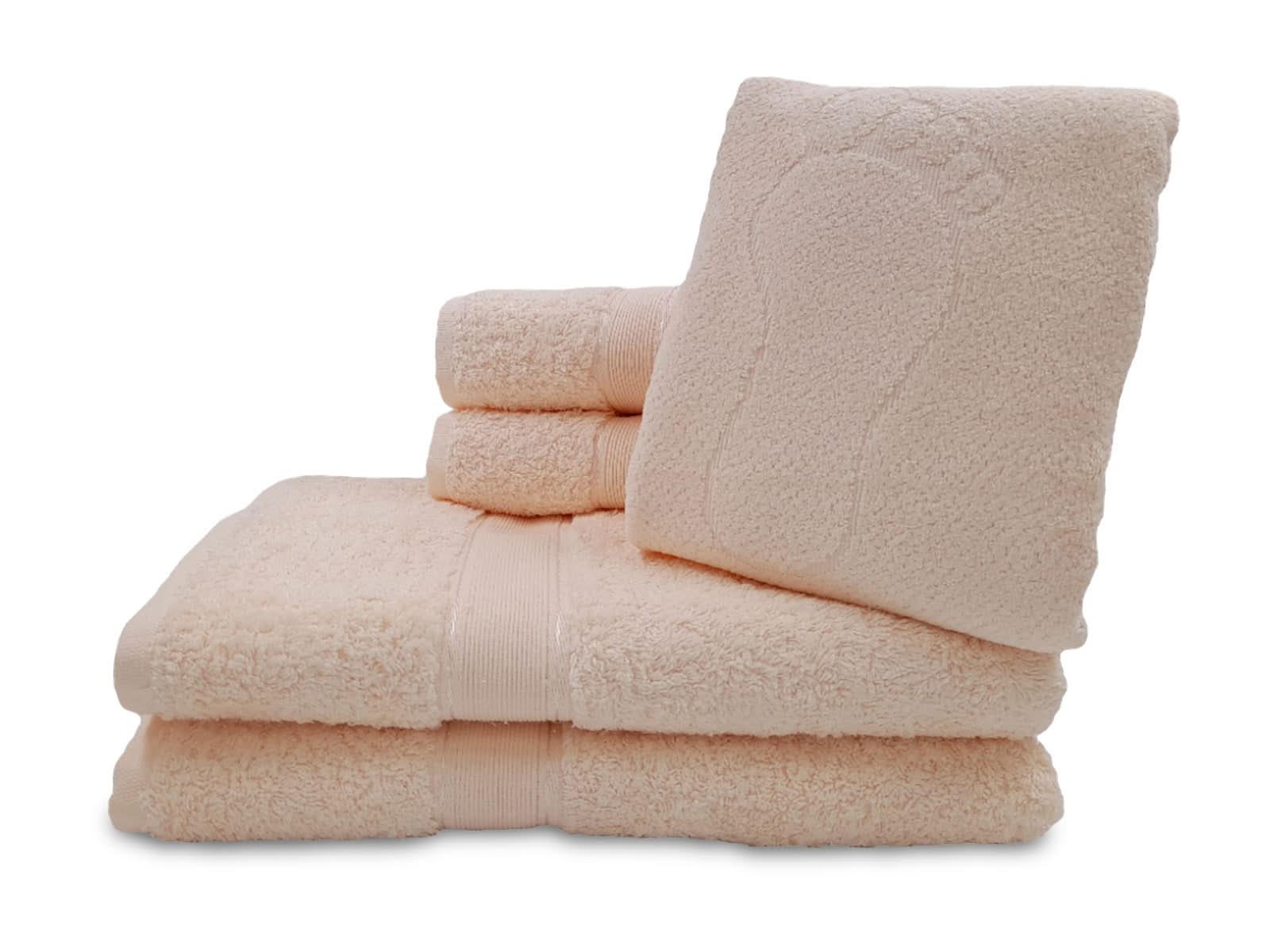 Set x5 Pzas Toallas Arizona C/Beige