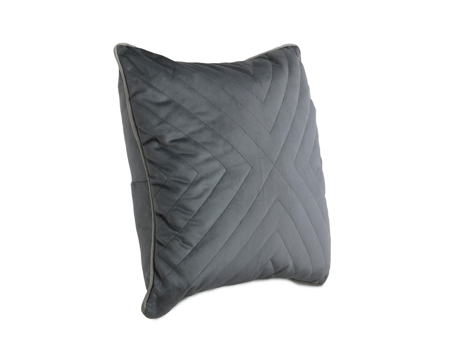 Cojin Acolchado Silver 45X45 Gris Oscuro