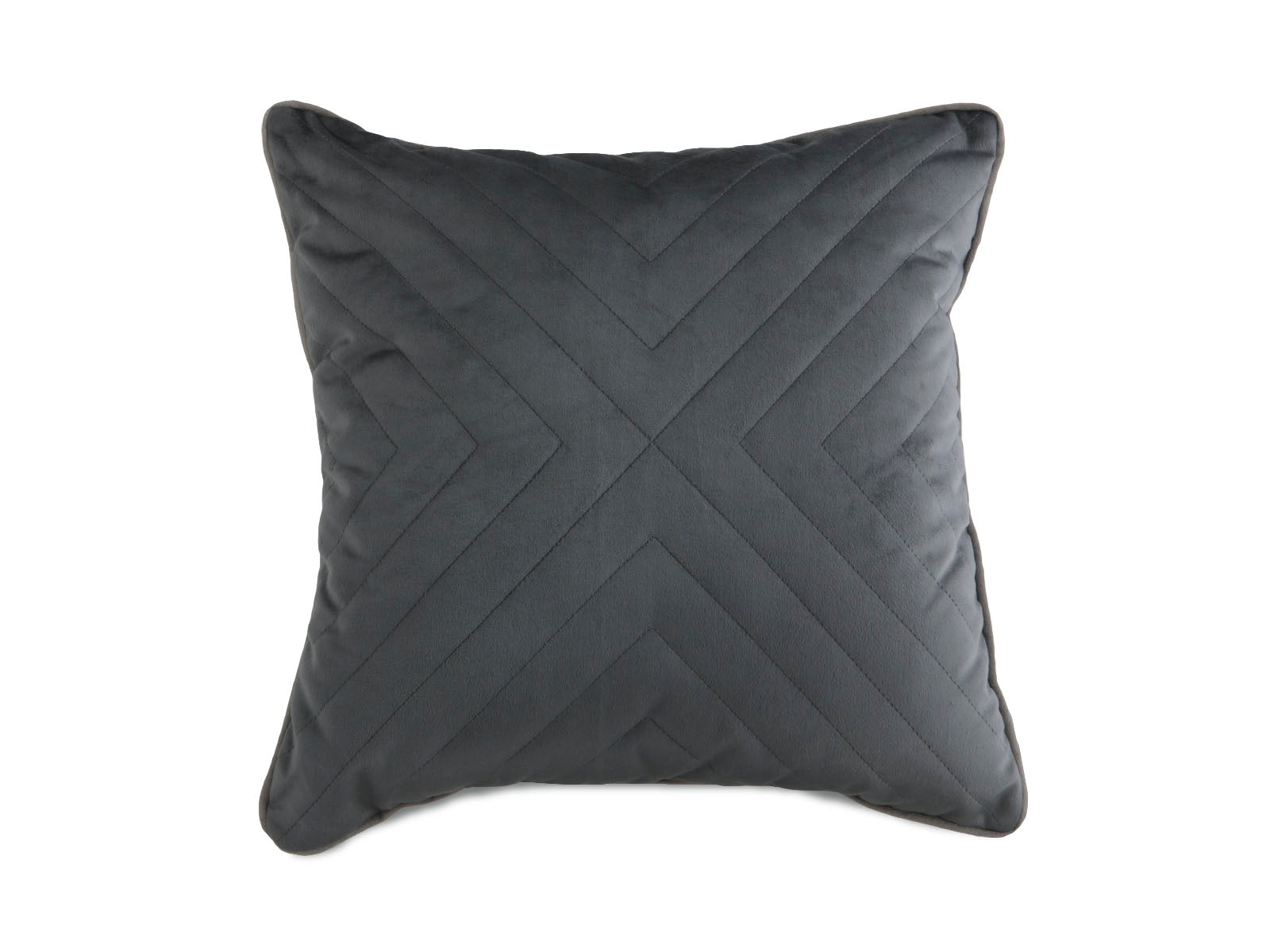Cojin Acolchado Silver 45X45 Gris Oscuro