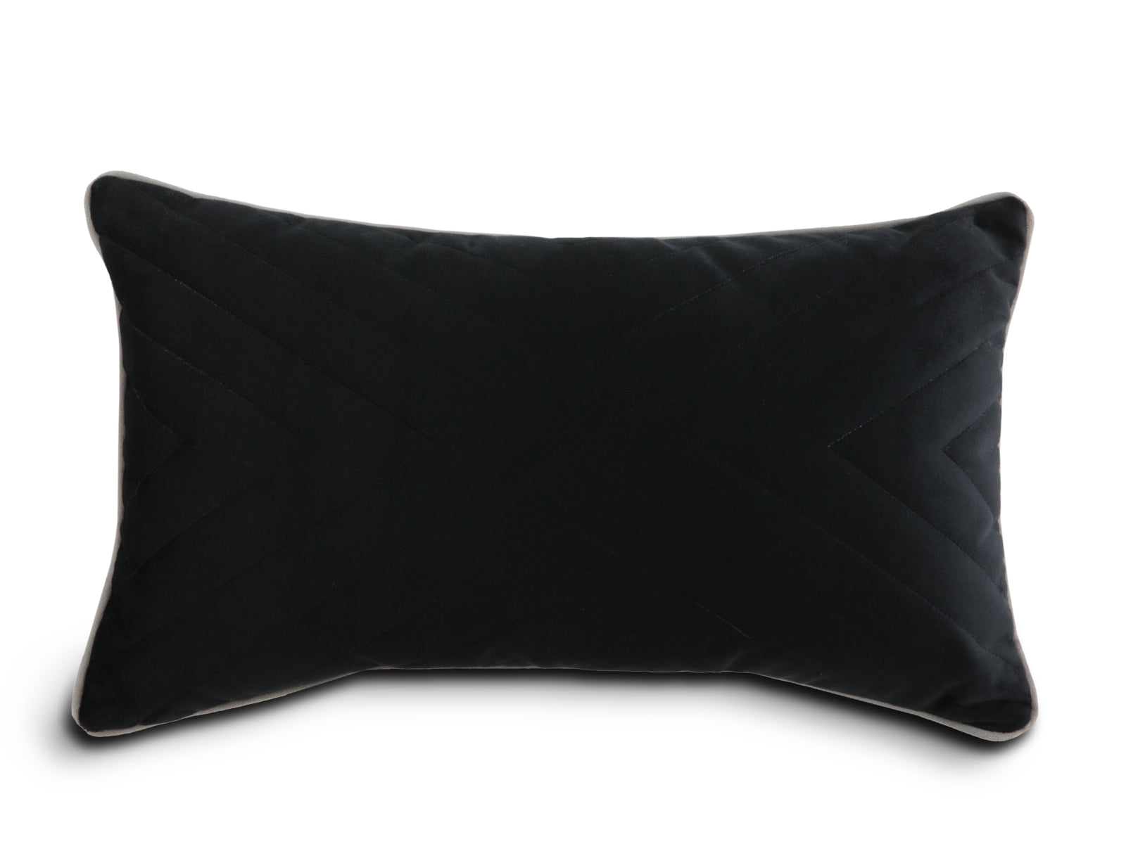 Cojin Acolchado Silver 30x50 C/Negro