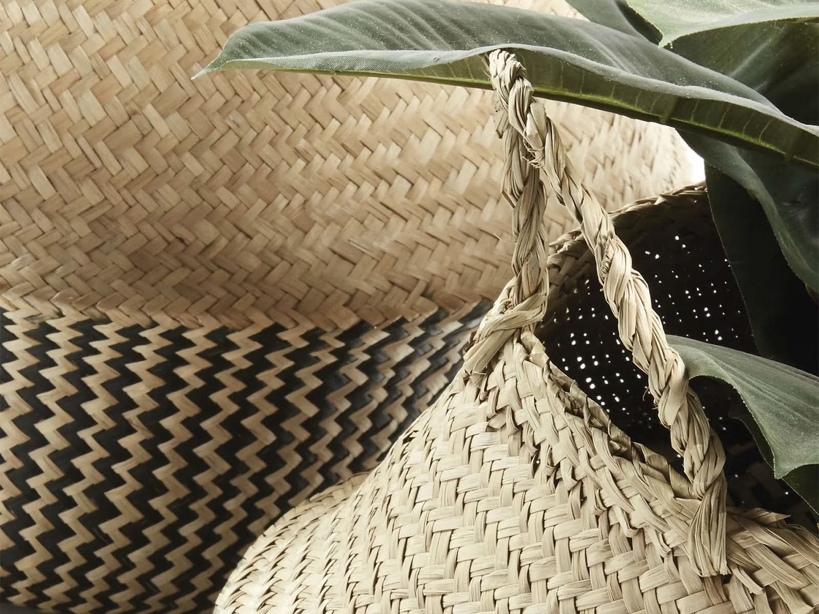 Cesta de Fibra Thai Natural