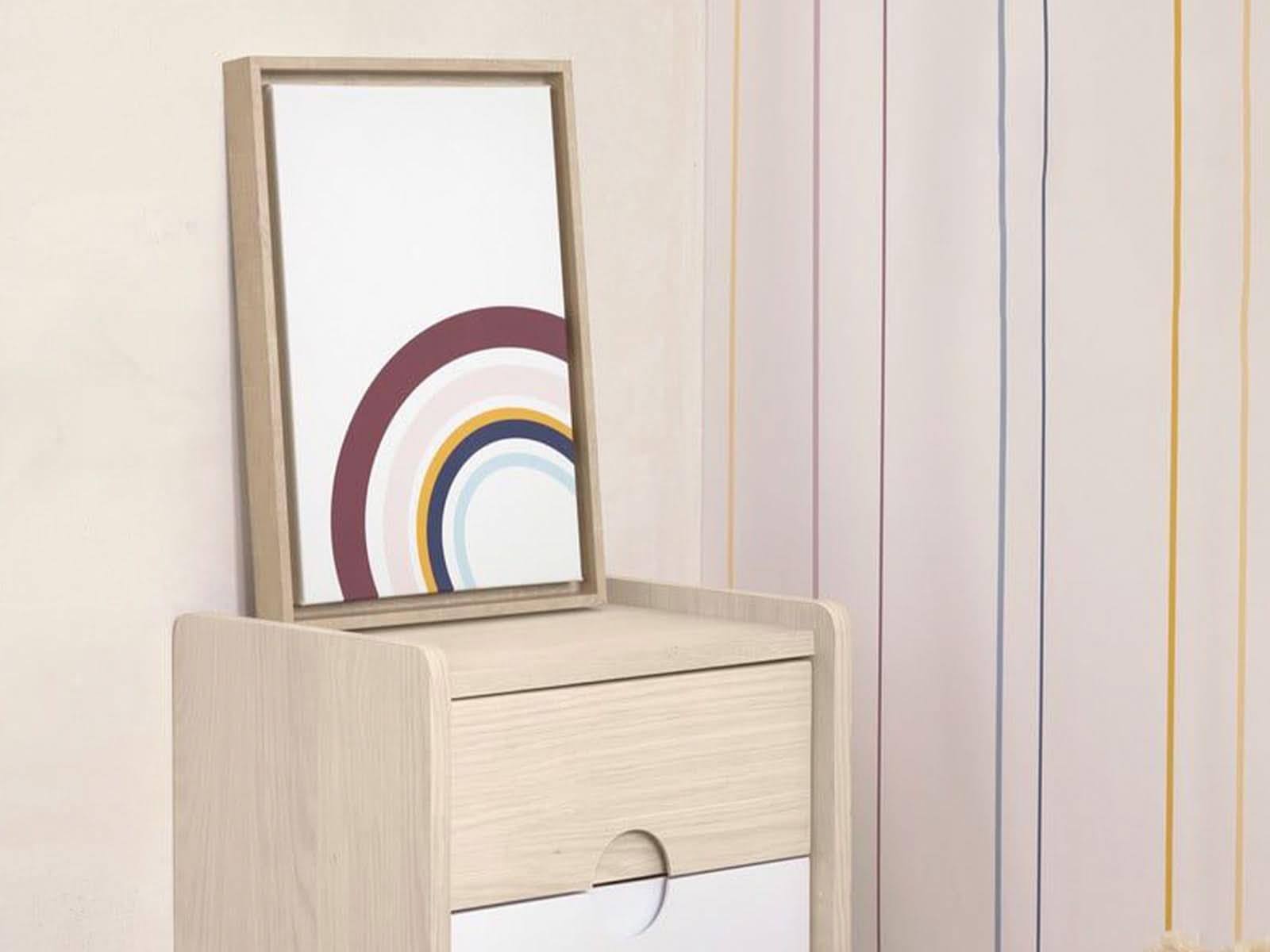 Cuadro de Madera Arcoíris 30x42cm C/Multicolor