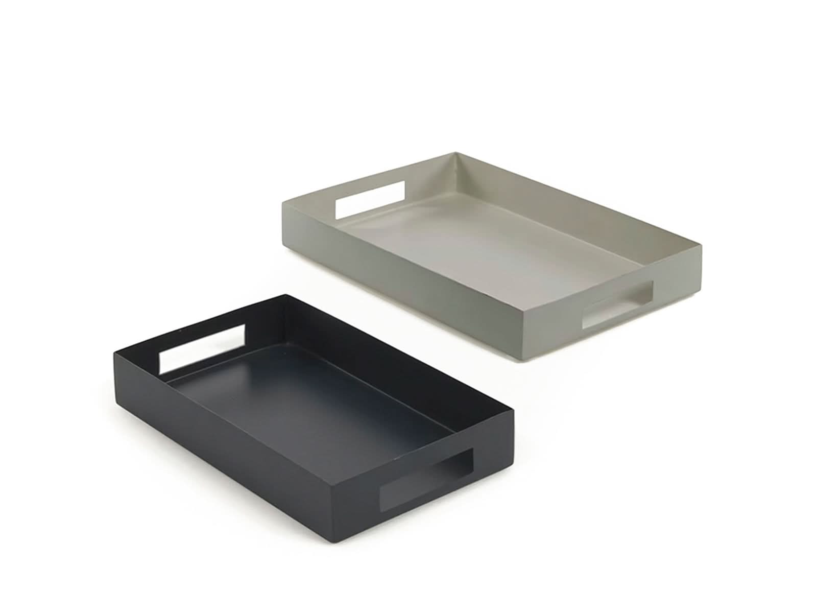 Set X2 Bandejas De Metal Multicolor Ghislaine