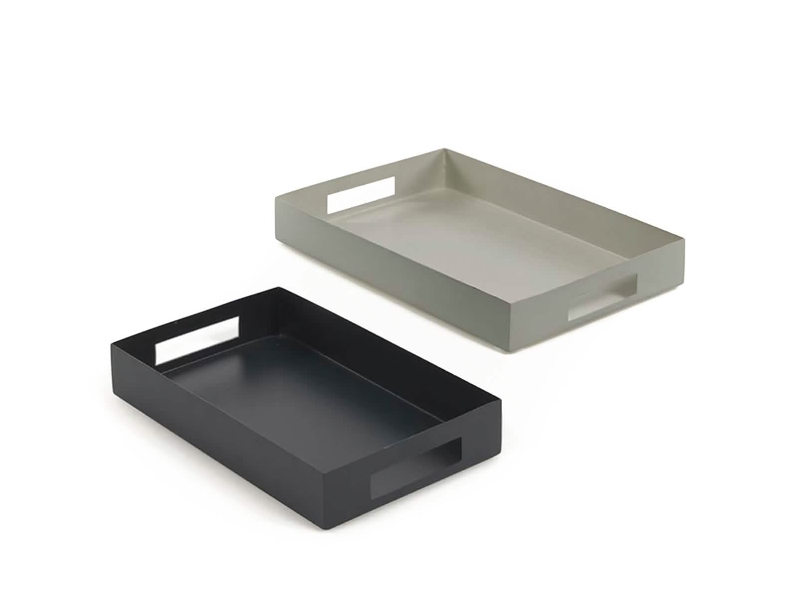 Set X2 Bandejas De Metal Multicolor Ghislaine