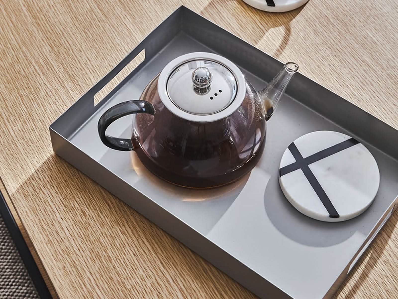 Set X2 Bandejas De Metal Multicolor Ghislaine