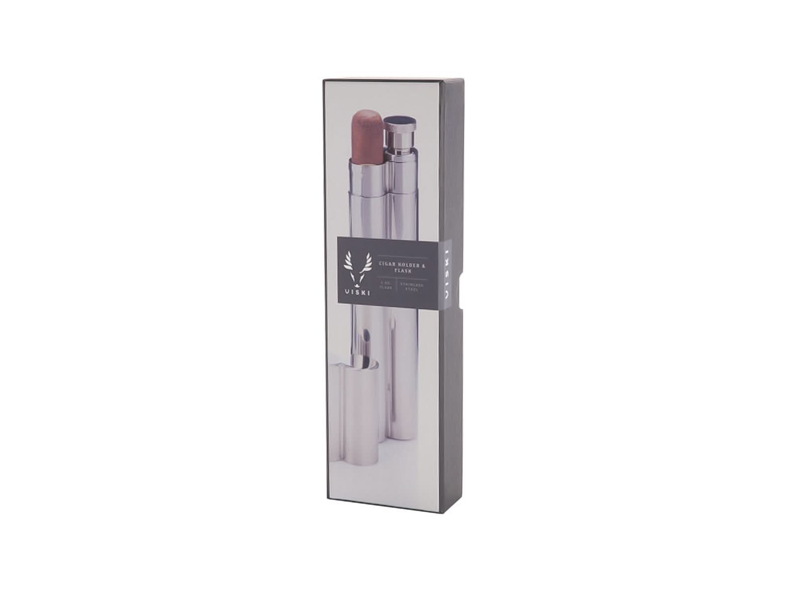 Estuche para Tabaco Acero Inoxidable C/Gris