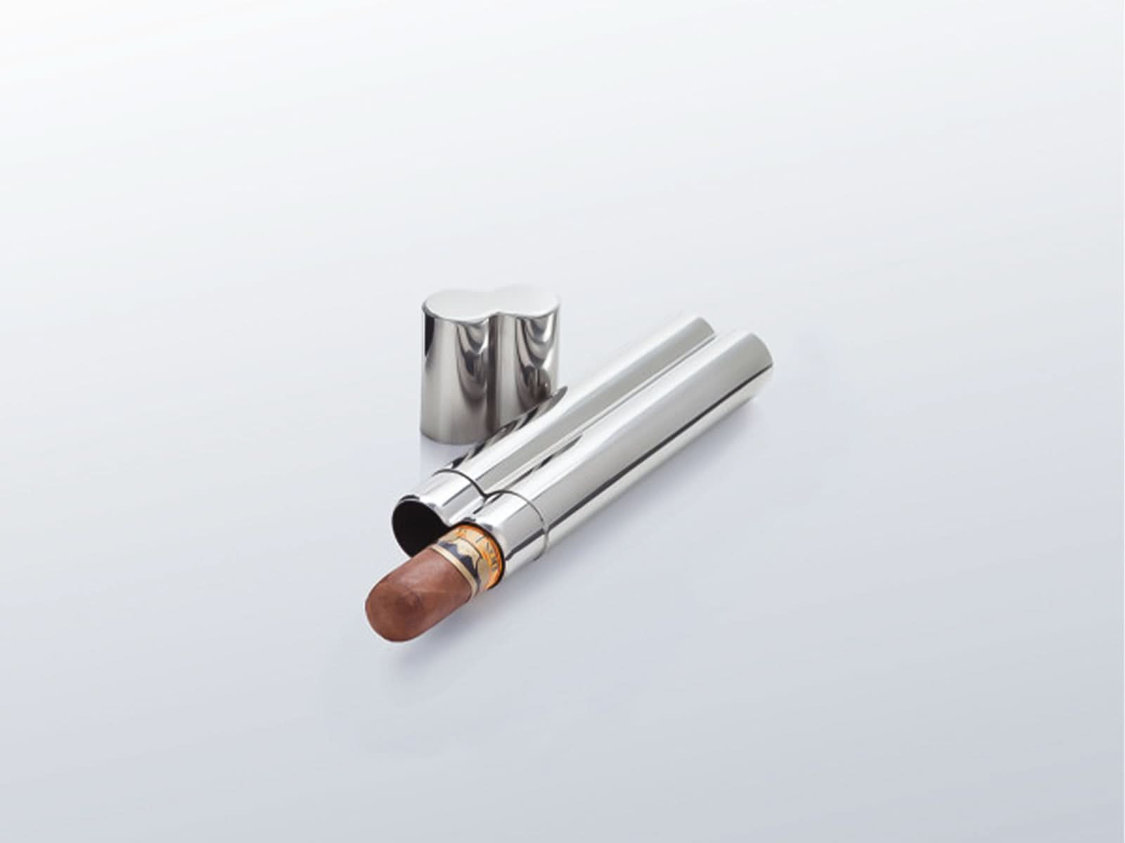 Estuche para Tabaco Acero Inoxidable C/Gris