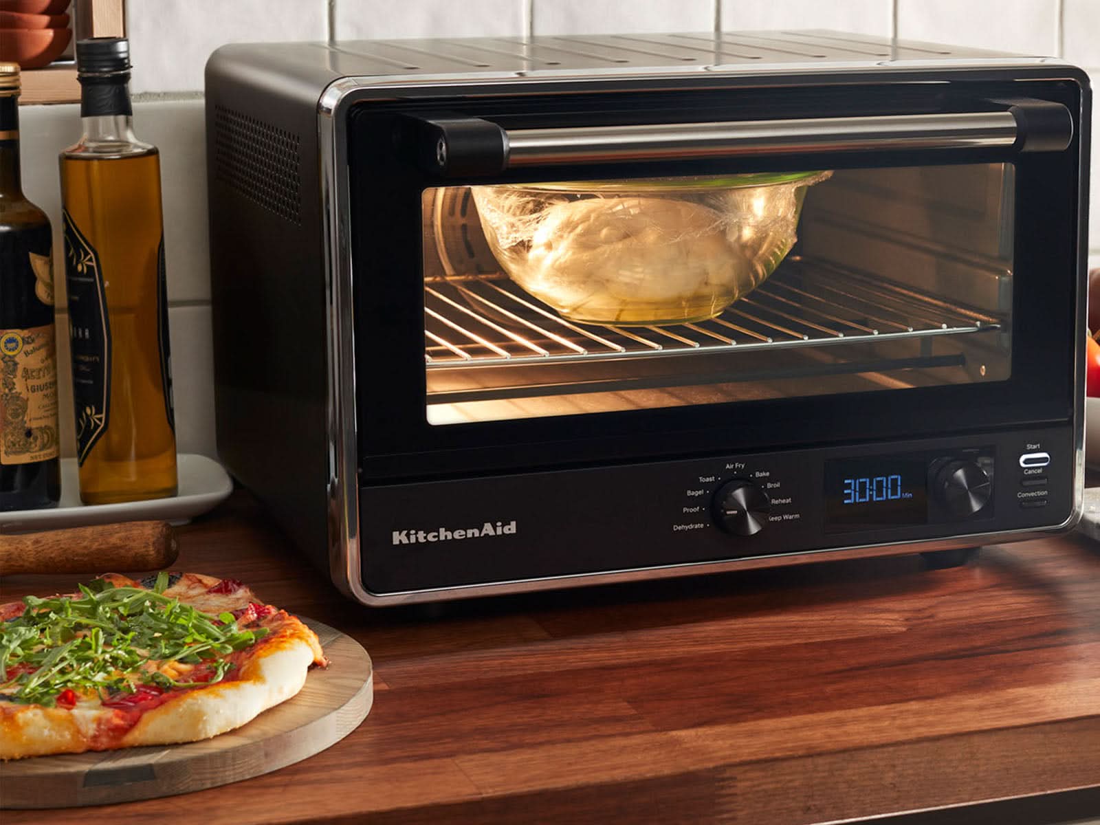 Horno Eléctrico 12" Digital con Air Fryer C/Negro Kitchen Aid