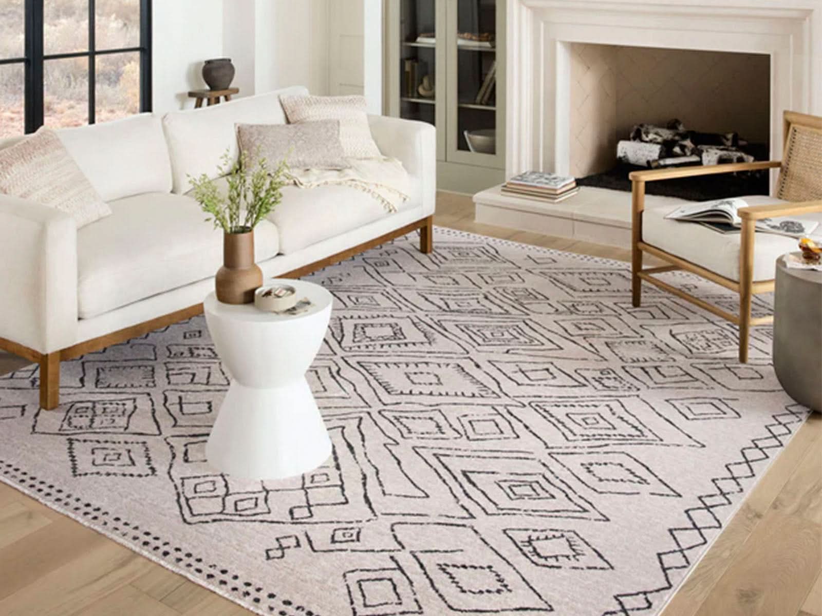 Alfombra Polipropileno Rombos Large C/Beige