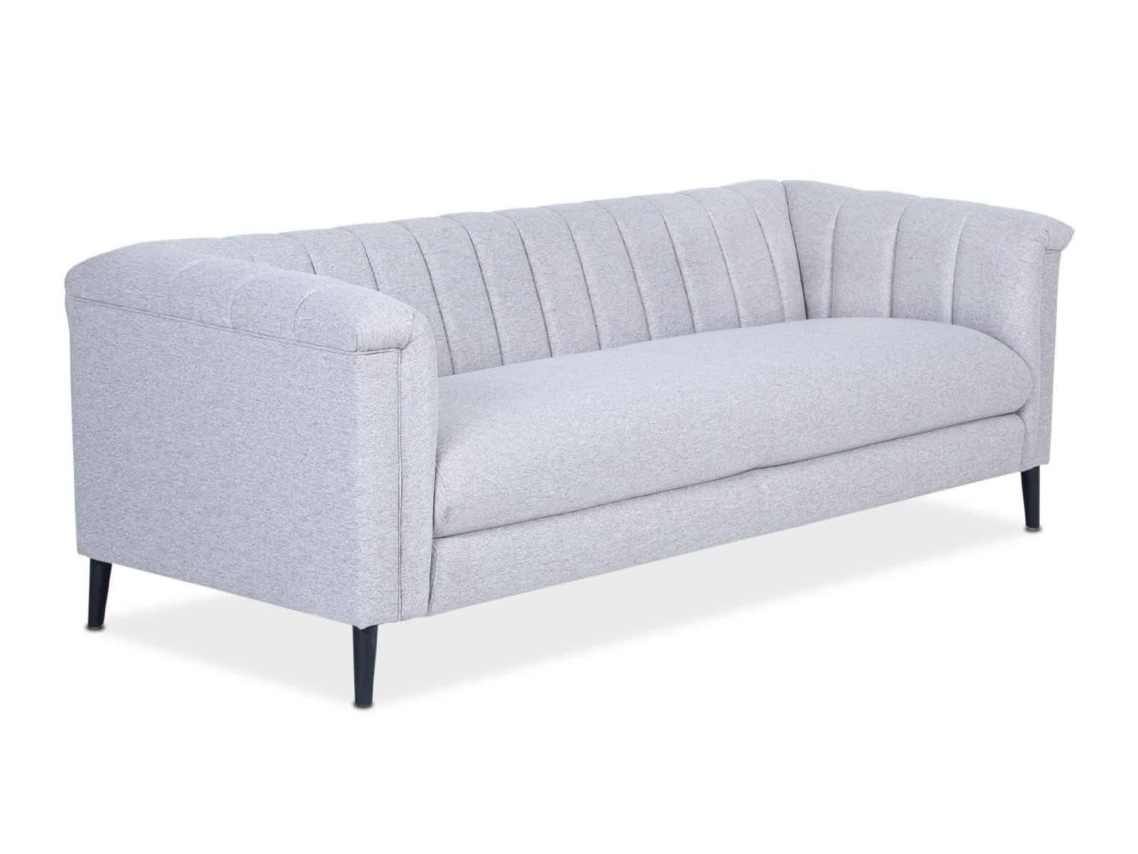 Sofa Triple Powell C/Met Black #Color_Gainsboro"T36713"