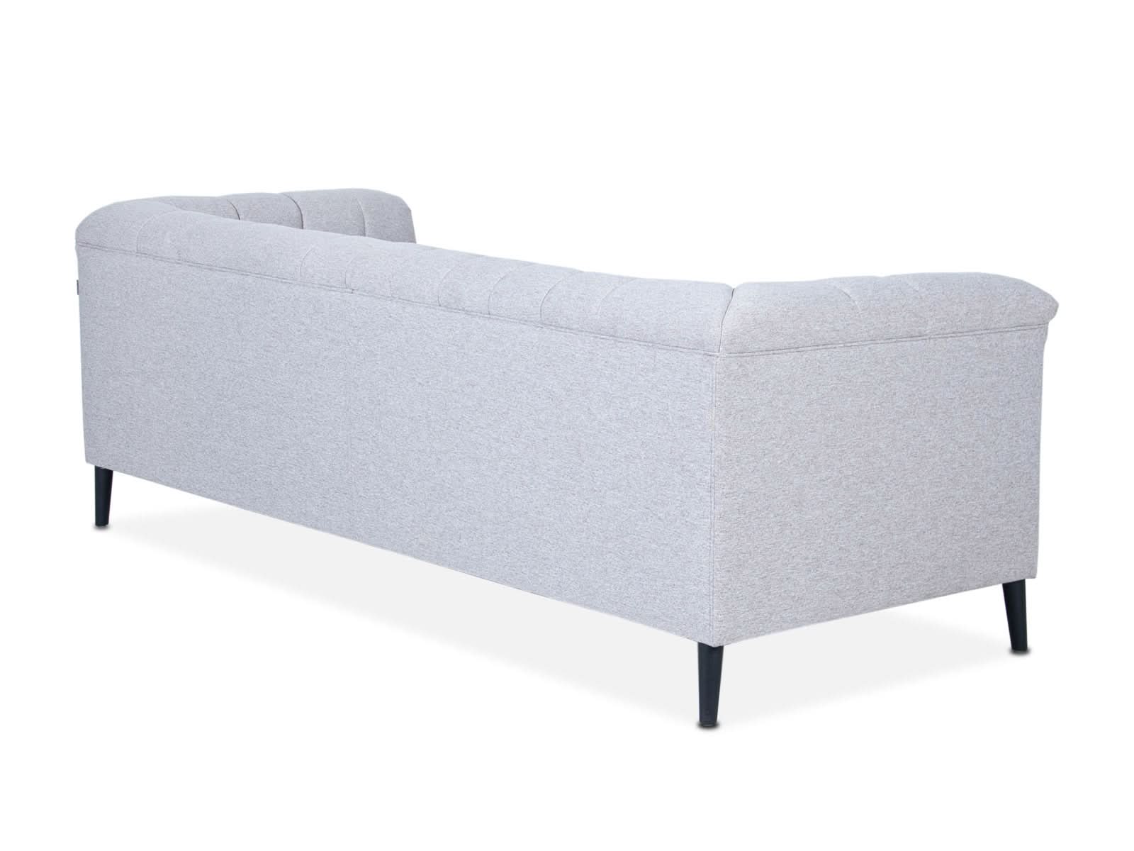 Sofa Triple Powell C/Met Black #Color_Gainsboro"T36713"