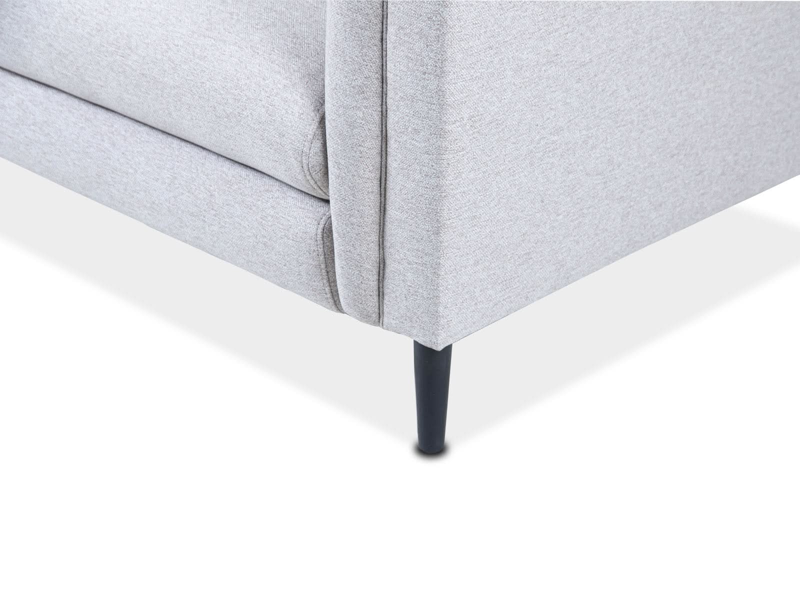 Sofa Triple Powell C/Met Black #Color_Gainsboro"T36713"