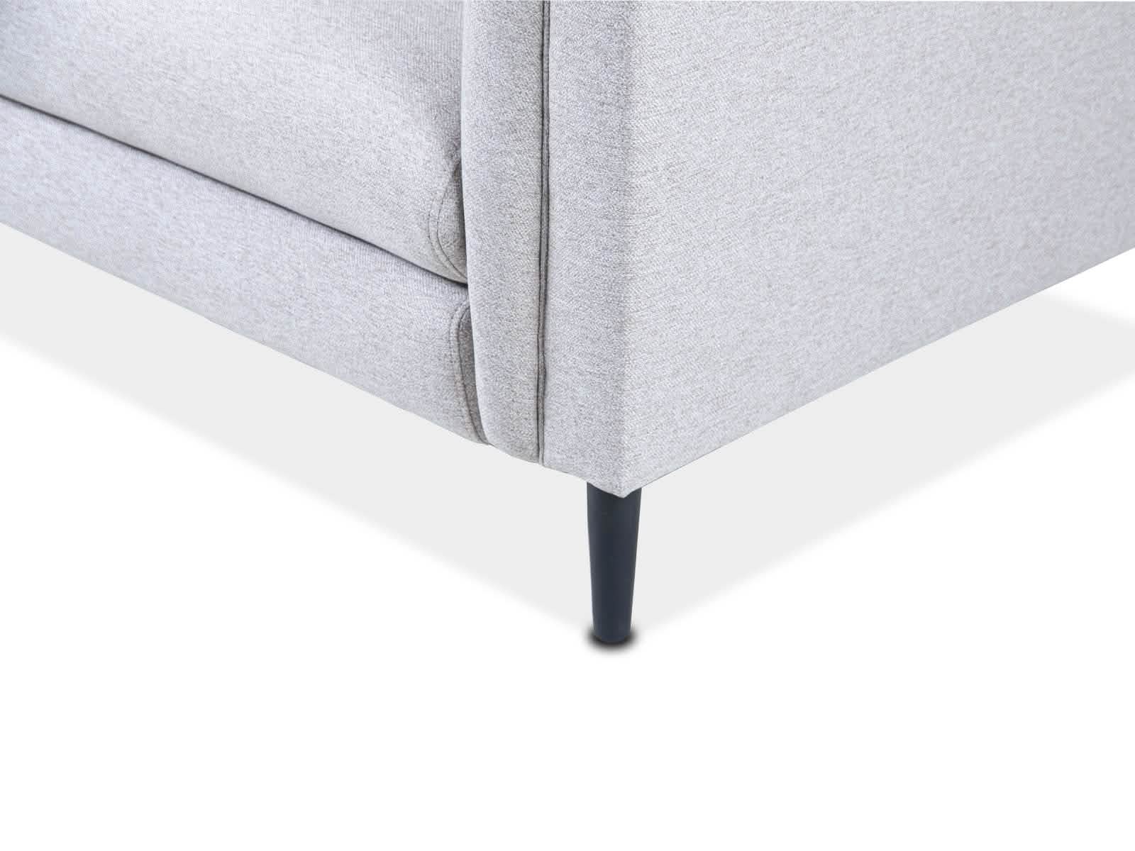 Sofa Triple Powell C/Met Black #Color_Gainsboro"T36713"