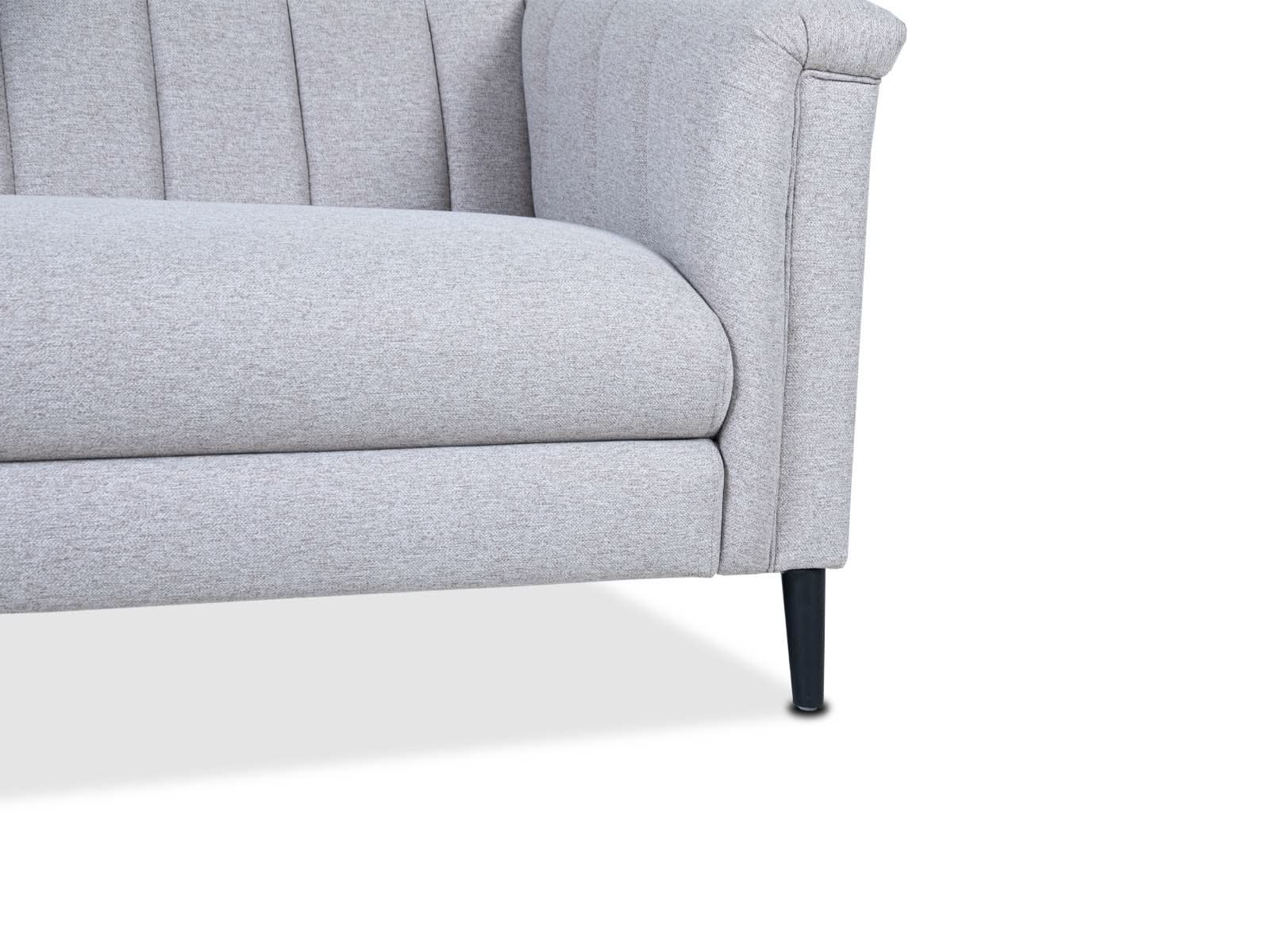 Sofa Triple Powell C/Met Black #Color_Gainsboro"T36713"