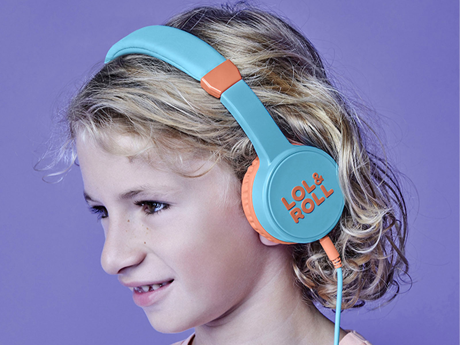 Lol&Roll Pop Kids Headphones Blue