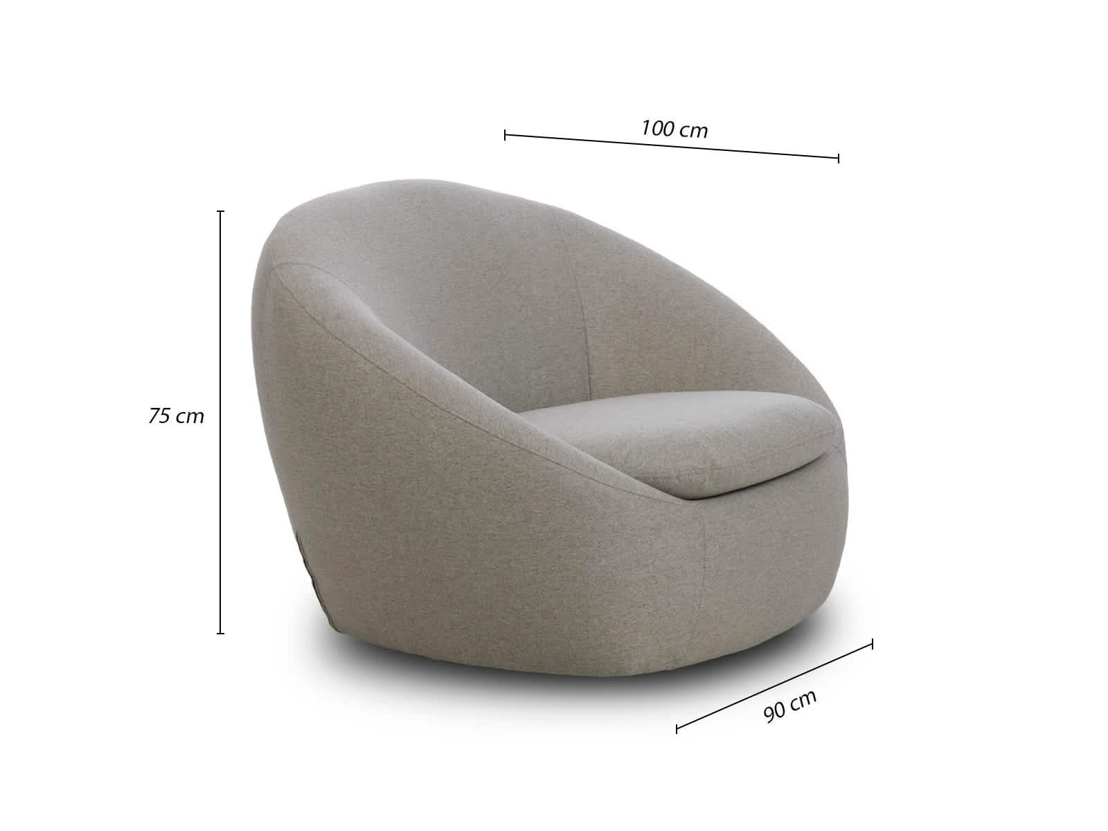 Sillon Auxiliar Giro (Giratorio) #Color_Silver"T3293"