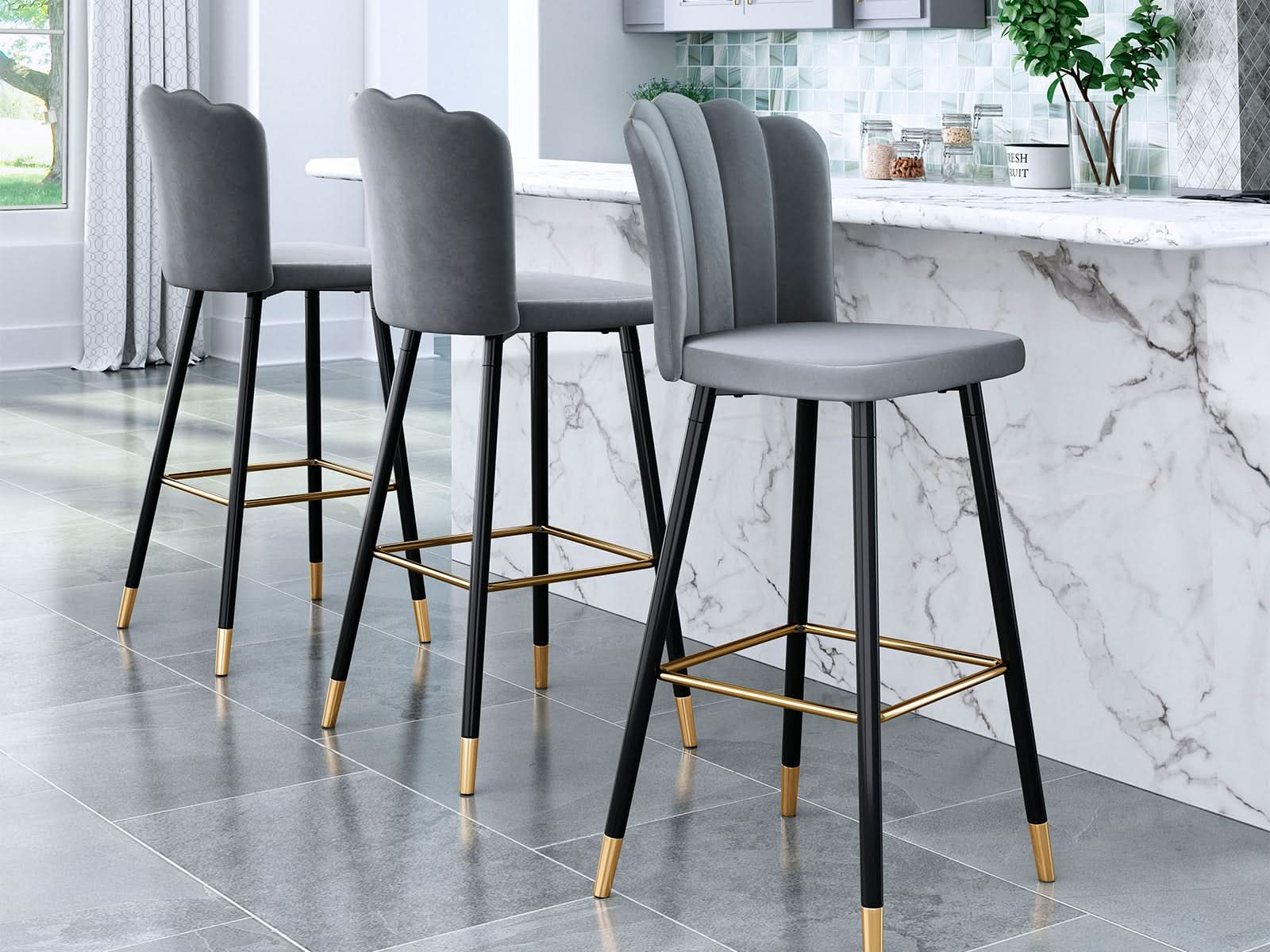 Taburete Bar Zinclair #Color_LightGrey"0236"