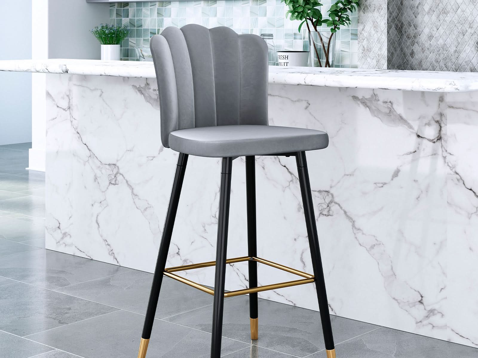 Taburete Bar Zinclair #Color_LightGrey"0236"