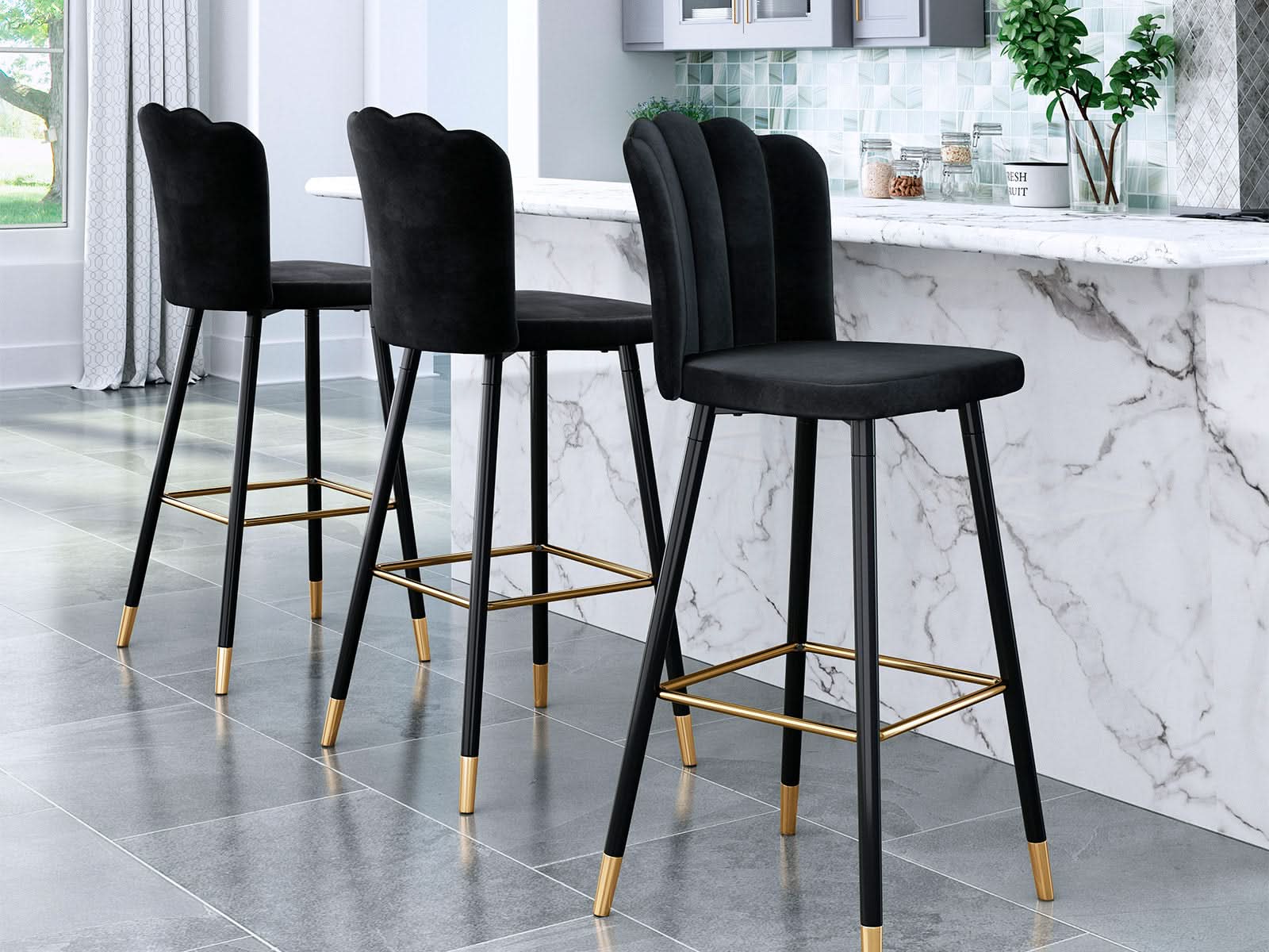 Taburete Bar Zinclair #Color_Black"0243"