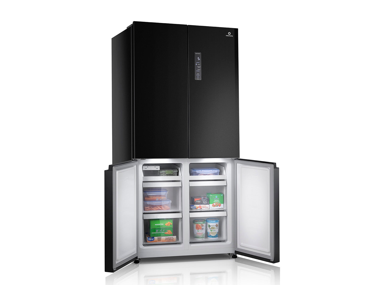 Refrigeradora Cross Door Negra RI-880I Indurama