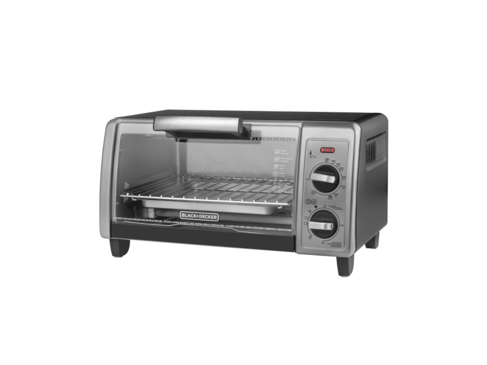 Horno Tostador 4 Rebanadas Acero Inoxidable Black & Decker