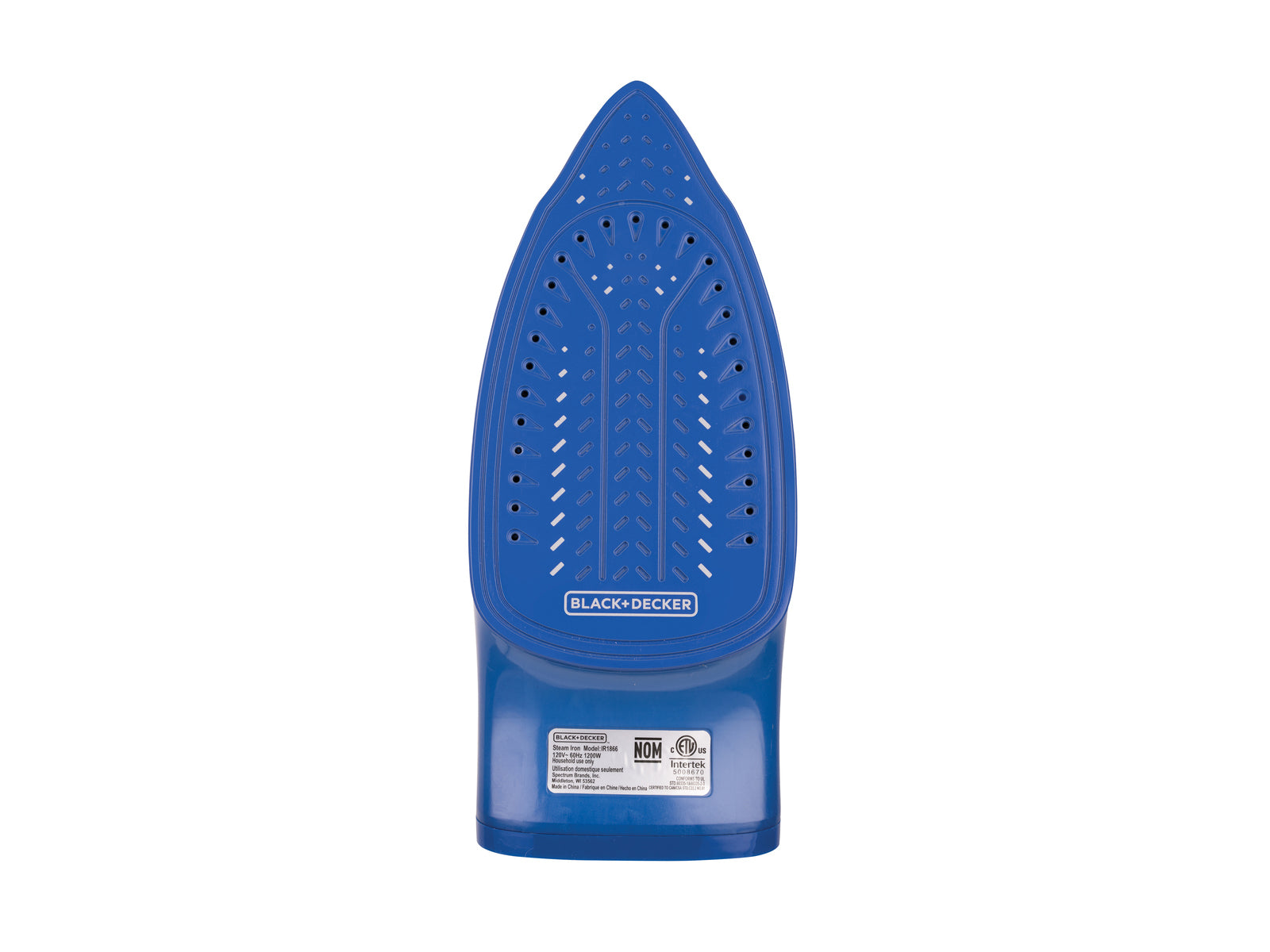 Plancha de Ropa Blanco Azul 1200w Black Decker